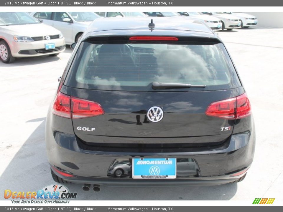 2015 Volkswagen Golf 4 Door 1.8T SE Black / Black Photo #7
