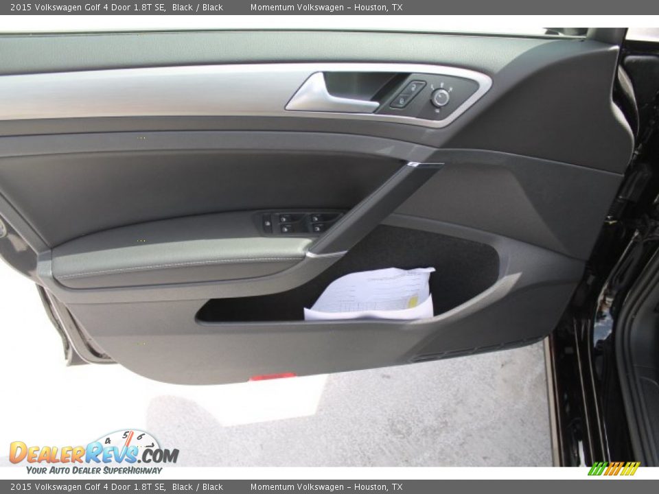 2015 Volkswagen Golf 4 Door 1.8T SE Black / Black Photo #8