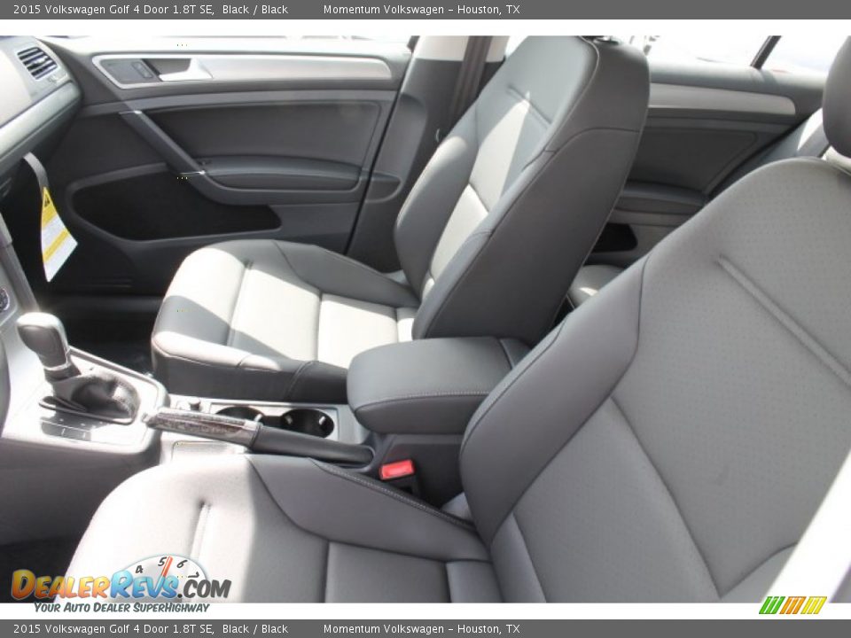 2015 Volkswagen Golf 4 Door 1.8T SE Black / Black Photo #9