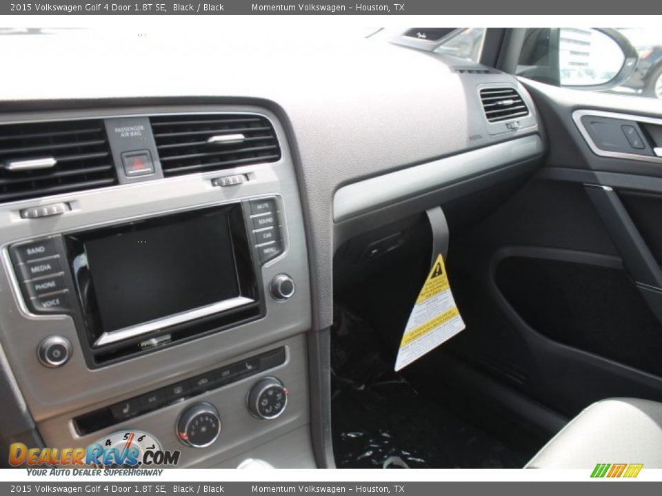 2015 Volkswagen Golf 4 Door 1.8T SE Black / Black Photo #12