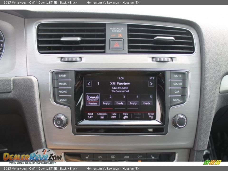 2015 Volkswagen Golf 4 Door 1.8T SE Black / Black Photo #16