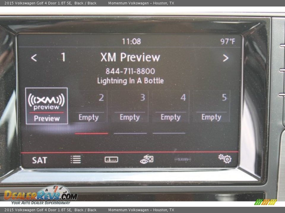 2015 Volkswagen Golf 4 Door 1.8T SE Black / Black Photo #17