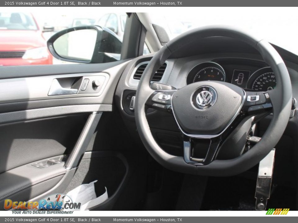 2015 Volkswagen Golf 4 Door 1.8T SE Black / Black Photo #23