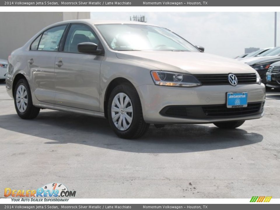 2014 Volkswagen Jetta S Sedan Moonrock Silver Metallic / Latte Macchiato Photo #1