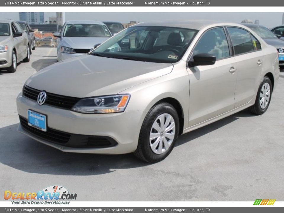 2014 Volkswagen Jetta S Sedan Moonrock Silver Metallic / Latte Macchiato Photo #3
