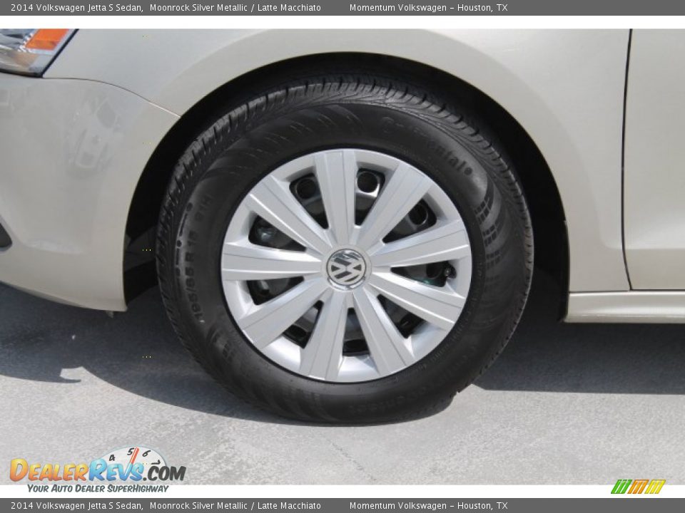 2014 Volkswagen Jetta S Sedan Moonrock Silver Metallic / Latte Macchiato Photo #4