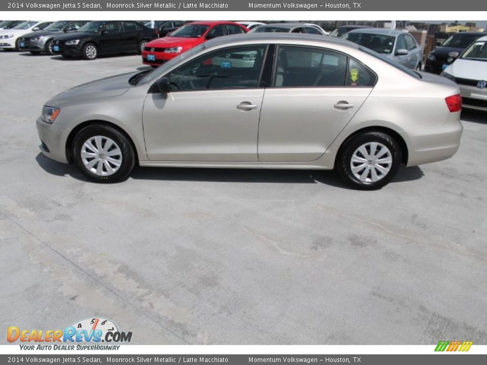 2014 Volkswagen Jetta S Sedan Moonrock Silver Metallic / Latte Macchiato Photo #5