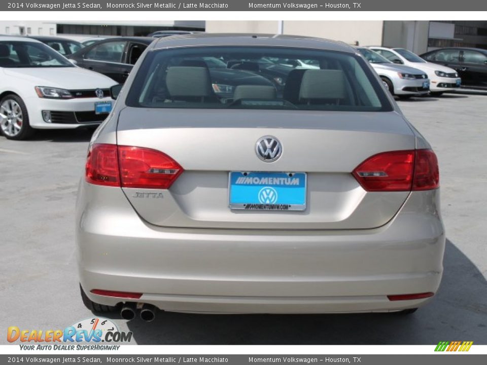 2014 Volkswagen Jetta S Sedan Moonrock Silver Metallic / Latte Macchiato Photo #7