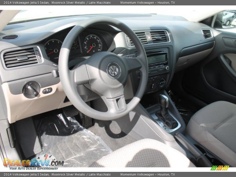 2014 Volkswagen Jetta S Sedan Moonrock Silver Metallic / Latte Macchiato Photo #11