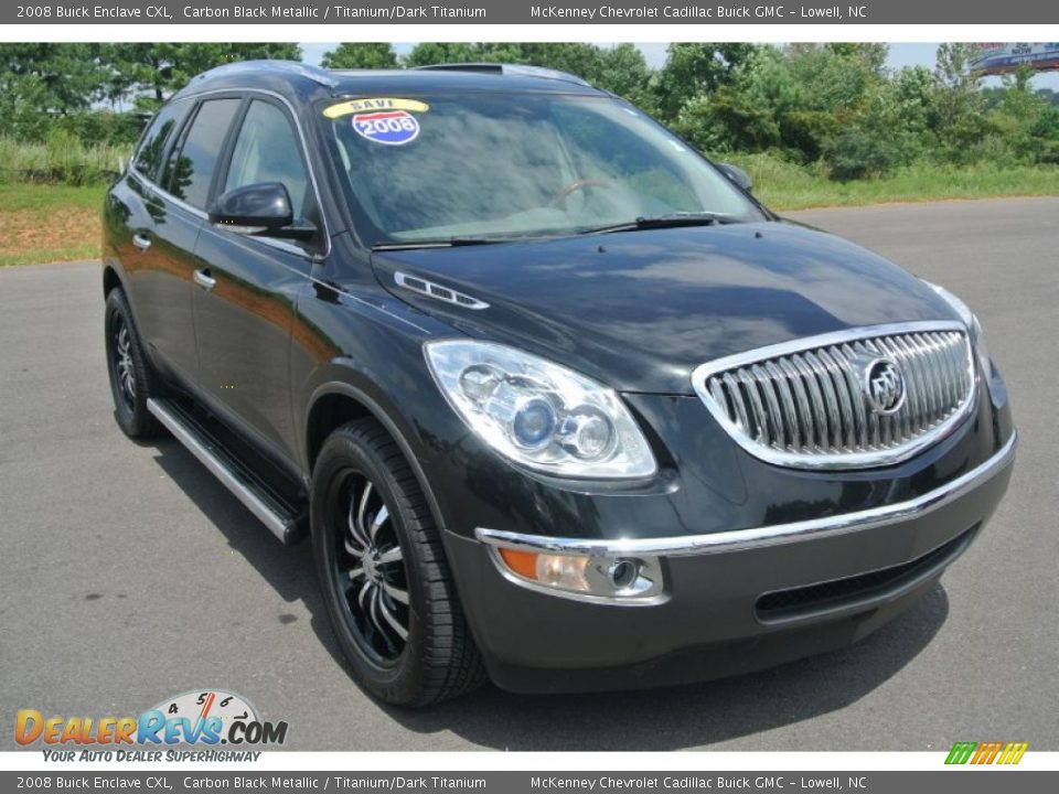 2008 Buick Enclave CXL Carbon Black Metallic / Titanium/Dark Titanium Photo #1