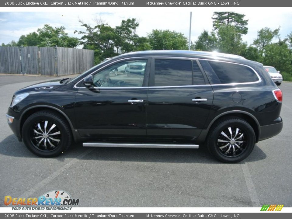 2008 Buick Enclave CXL Carbon Black Metallic / Titanium/Dark Titanium Photo #3