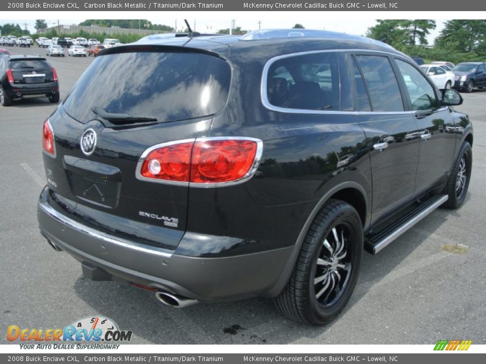 2008 Buick Enclave CXL Carbon Black Metallic / Titanium/Dark Titanium Photo #5