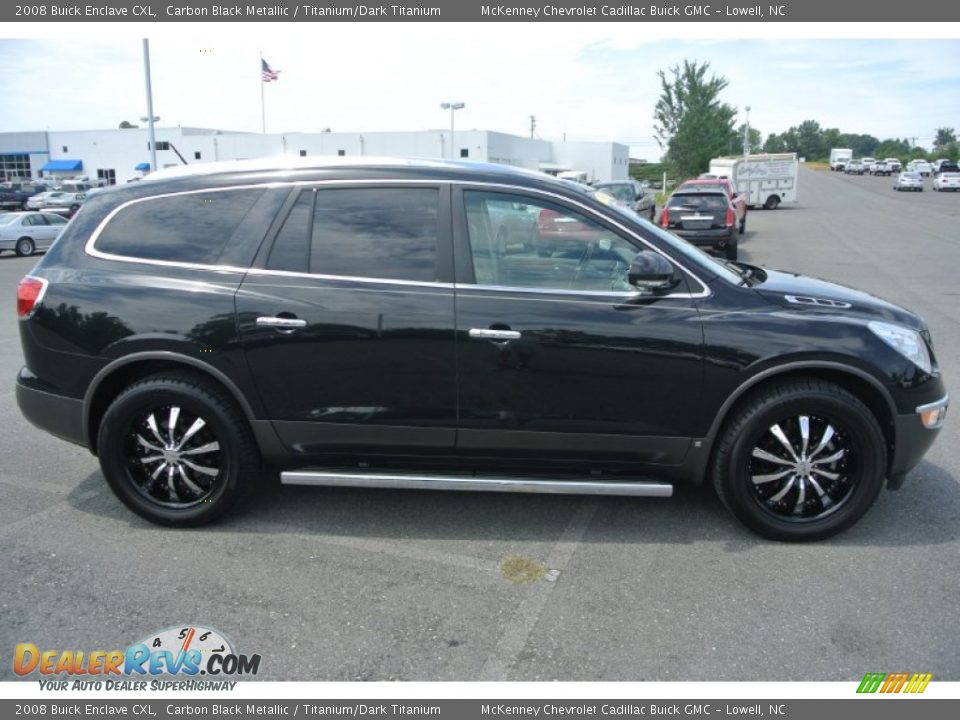 2008 Buick Enclave CXL Carbon Black Metallic / Titanium/Dark Titanium Photo #6