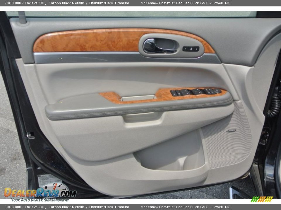 2008 Buick Enclave CXL Carbon Black Metallic / Titanium/Dark Titanium Photo #10