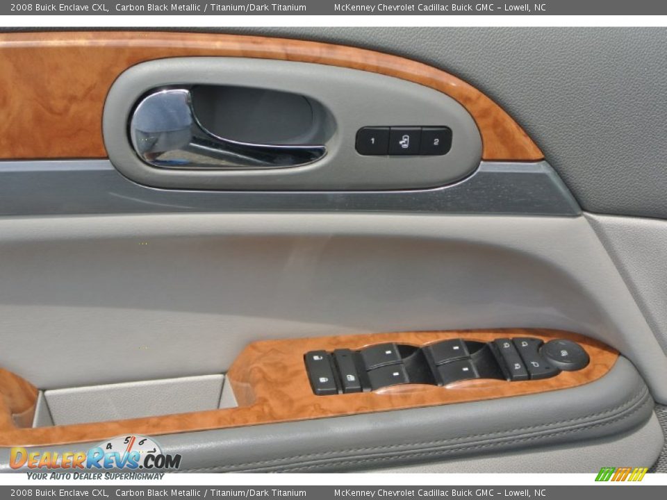 2008 Buick Enclave CXL Carbon Black Metallic / Titanium/Dark Titanium Photo #11