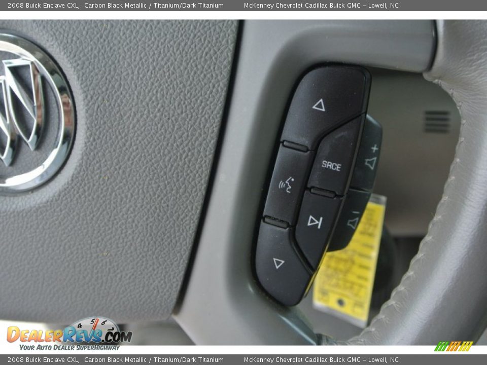 2008 Buick Enclave CXL Carbon Black Metallic / Titanium/Dark Titanium Photo #17