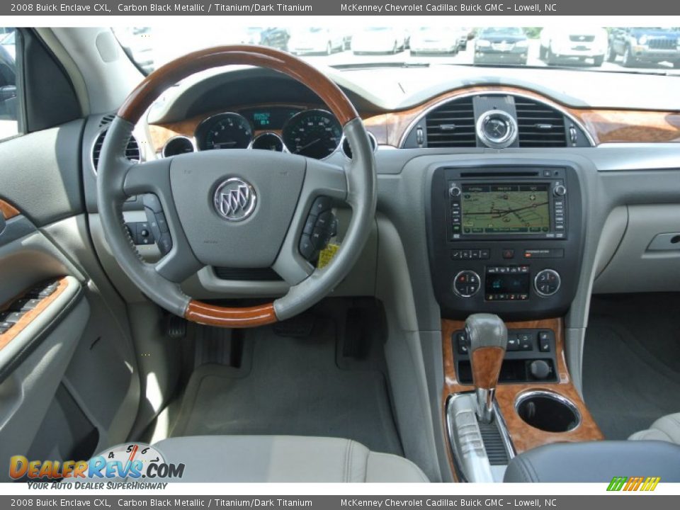 2008 Buick Enclave CXL Carbon Black Metallic / Titanium/Dark Titanium Photo #22