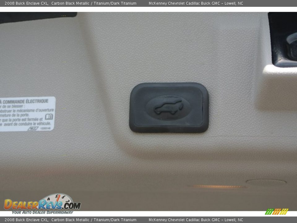 2008 Buick Enclave CXL Carbon Black Metallic / Titanium/Dark Titanium Photo #24