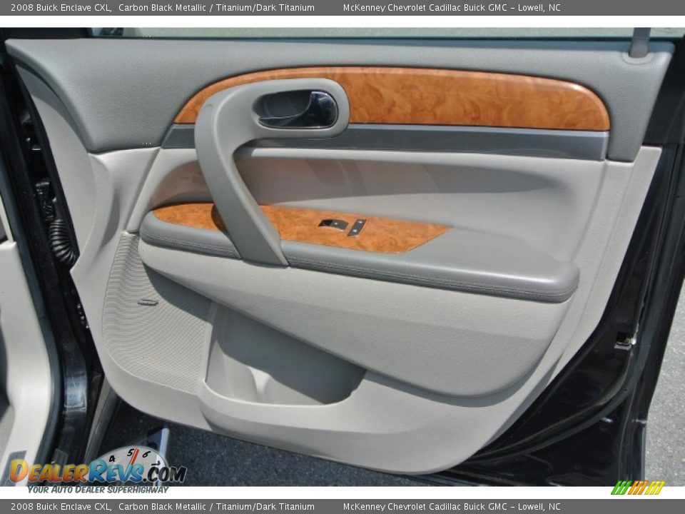 2008 Buick Enclave CXL Carbon Black Metallic / Titanium/Dark Titanium Photo #27
