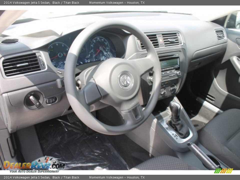 2014 Volkswagen Jetta S Sedan Black / Titan Black Photo #11