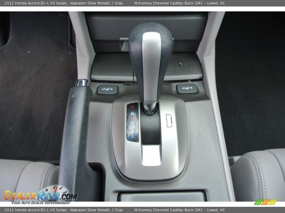 2012 Honda Accord EX-L V6 Sedan Alabaster Silver Metallic / Gray Photo #13