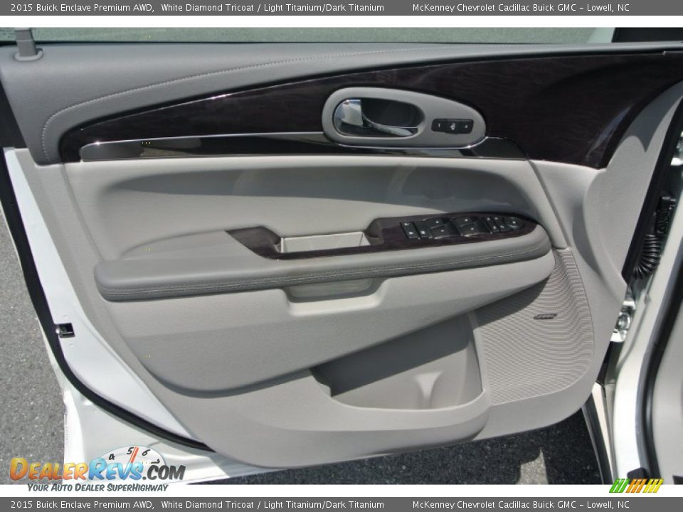 2015 Buick Enclave Premium AWD White Diamond Tricoat / Light Titanium/Dark Titanium Photo #8
