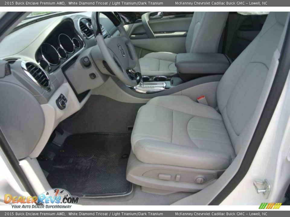 2015 Buick Enclave Premium AWD White Diamond Tricoat / Light Titanium/Dark Titanium Photo #9