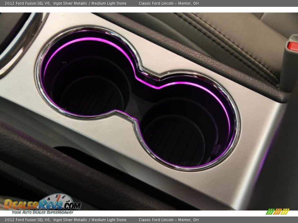 2012 Ford Fusion SEL V6 Ingot Silver Metallic / Medium Light Stone Photo #10