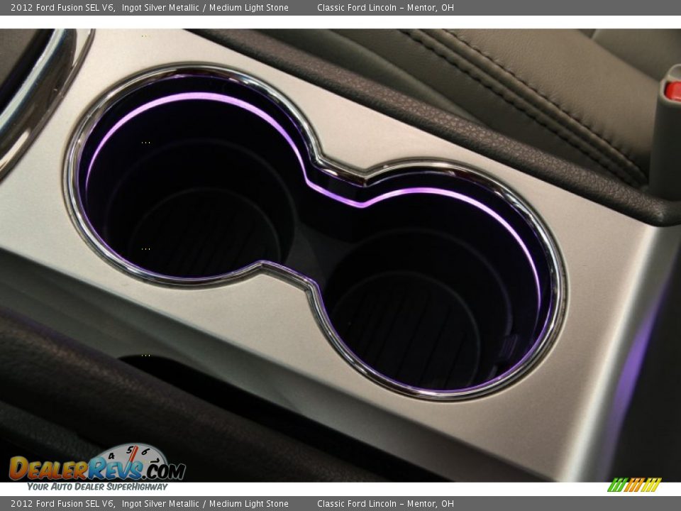 2012 Ford Fusion SEL V6 Ingot Silver Metallic / Medium Light Stone Photo #11