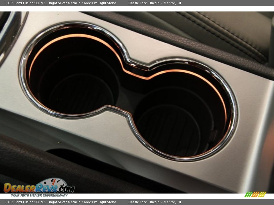 2012 Ford Fusion SEL V6 Ingot Silver Metallic / Medium Light Stone Photo #12