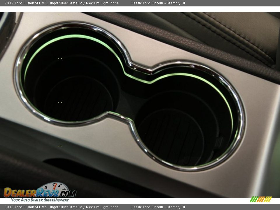 2012 Ford Fusion SEL V6 Ingot Silver Metallic / Medium Light Stone Photo #15