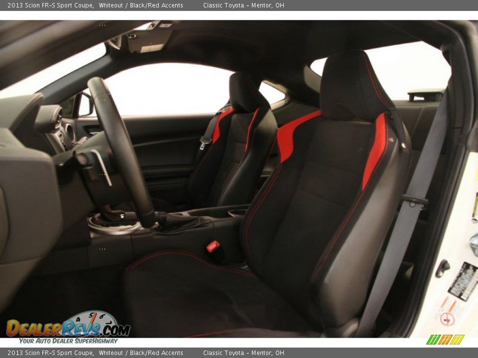 2013 Scion FR-S Sport Coupe Whiteout / Black/Red Accents Photo #10
