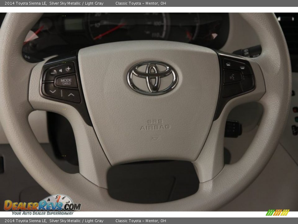 2014 Toyota Sienna LE Silver Sky Metallic / Light Gray Photo #8