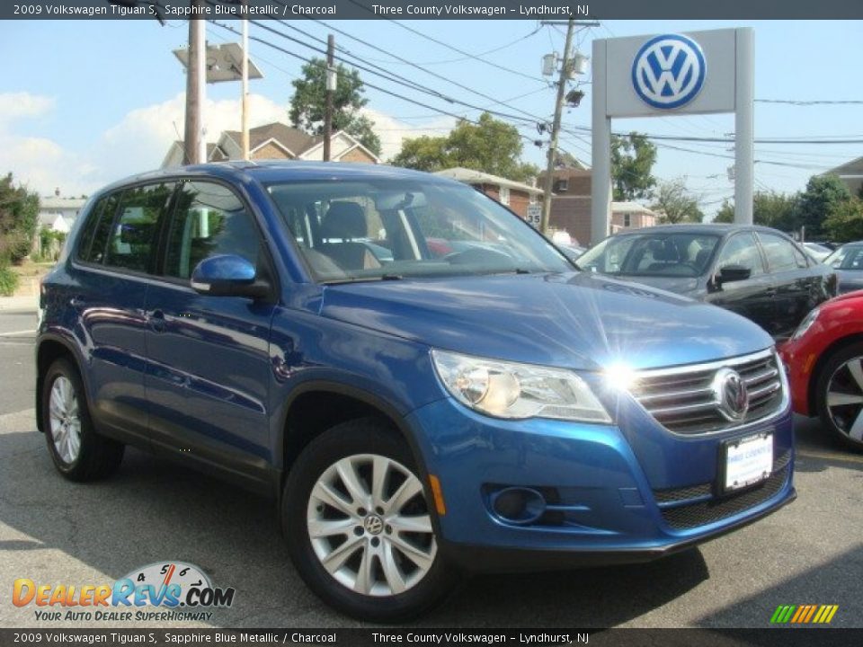 2009 Volkswagen Tiguan S Sapphire Blue Metallic / Charcoal Photo #1