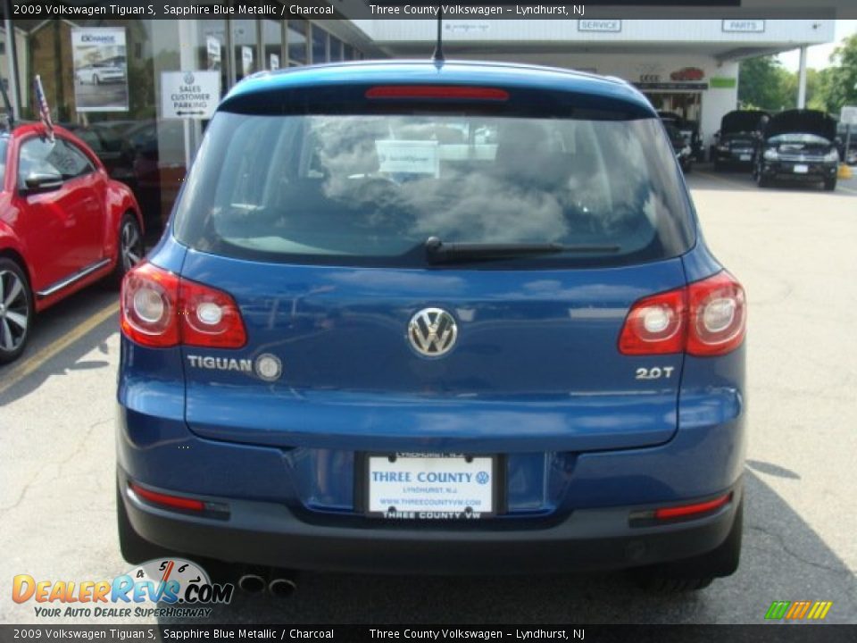 2009 Volkswagen Tiguan S Sapphire Blue Metallic / Charcoal Photo #5