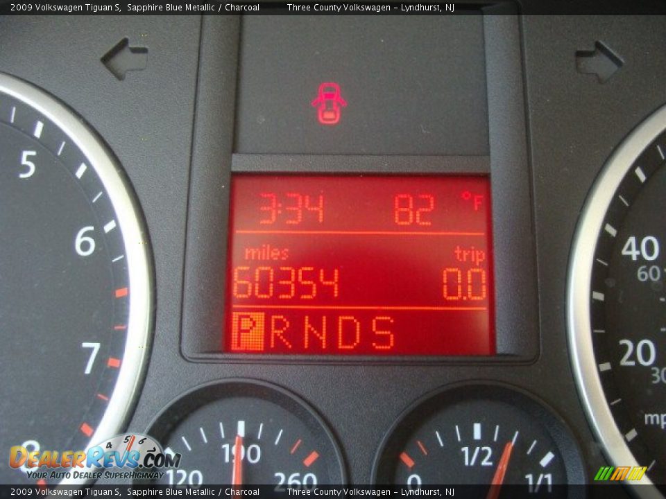 2009 Volkswagen Tiguan S Sapphire Blue Metallic / Charcoal Photo #9