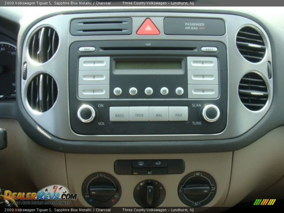 2009 Volkswagen Tiguan S Sapphire Blue Metallic / Charcoal Photo #10