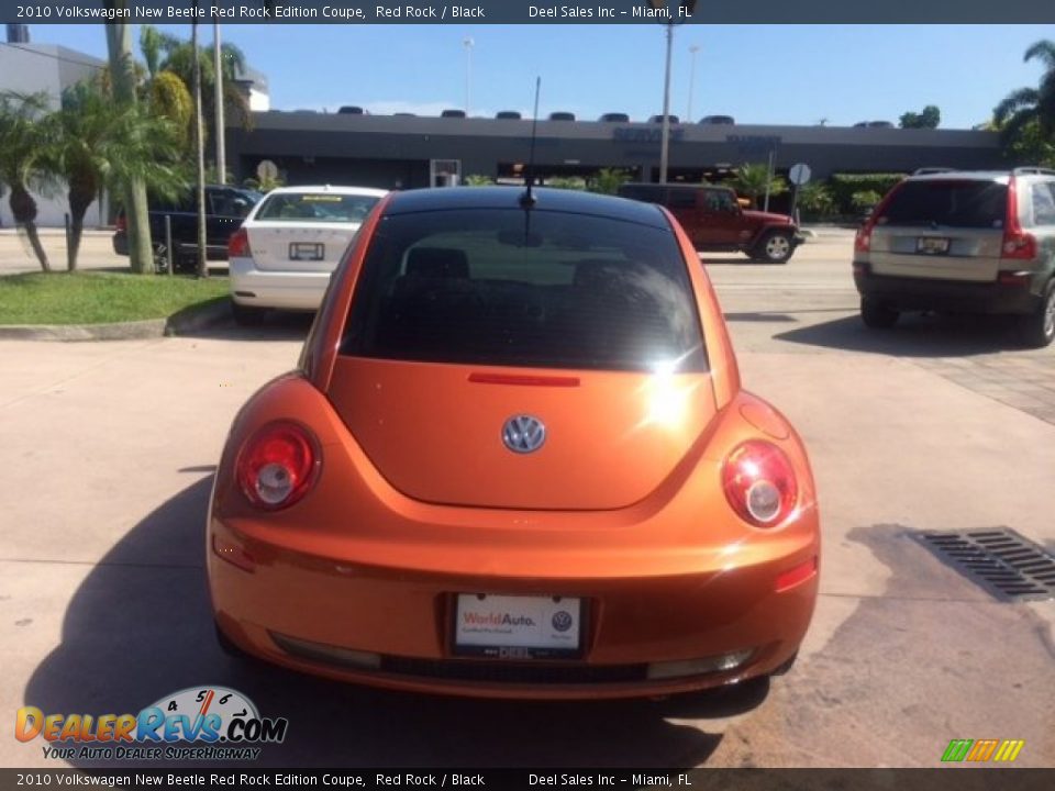 2010 Volkswagen New Beetle Red Rock Edition Coupe Red Rock / Black Photo #4