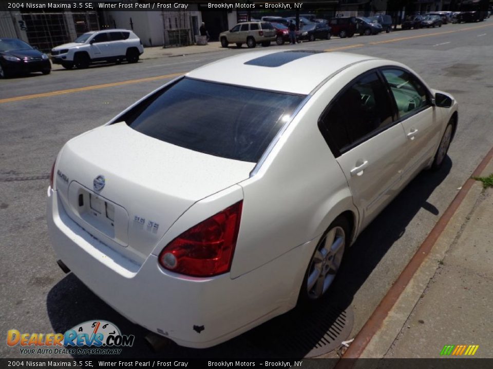 2004 Nissan Maxima 3.5 SE Winter Frost Pearl / Frost Gray Photo #15