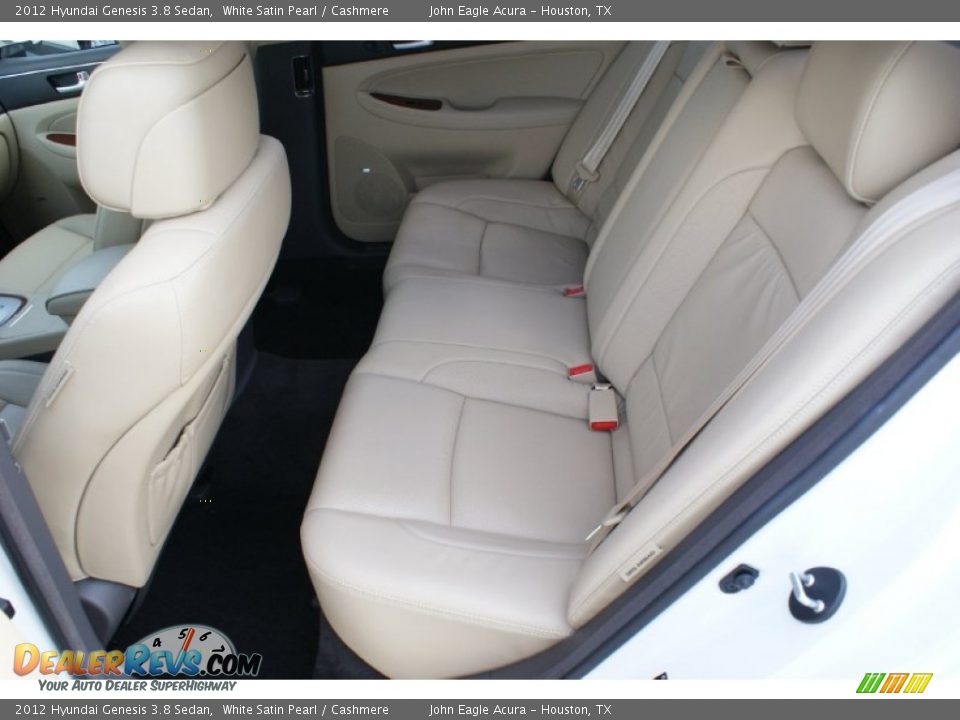 2012 Hyundai Genesis 3.8 Sedan White Satin Pearl / Cashmere Photo #15