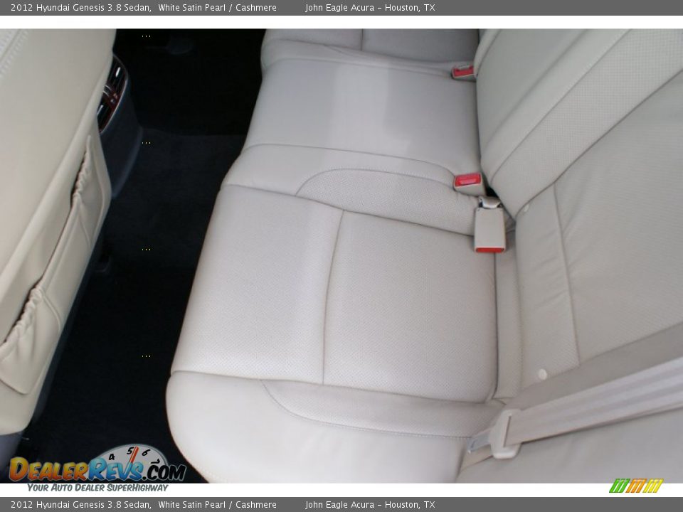 2012 Hyundai Genesis 3.8 Sedan White Satin Pearl / Cashmere Photo #16