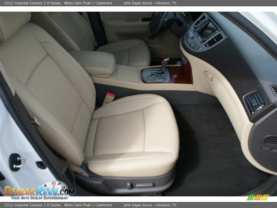 2012 Hyundai Genesis 3.8 Sedan White Satin Pearl / Cashmere Photo #21