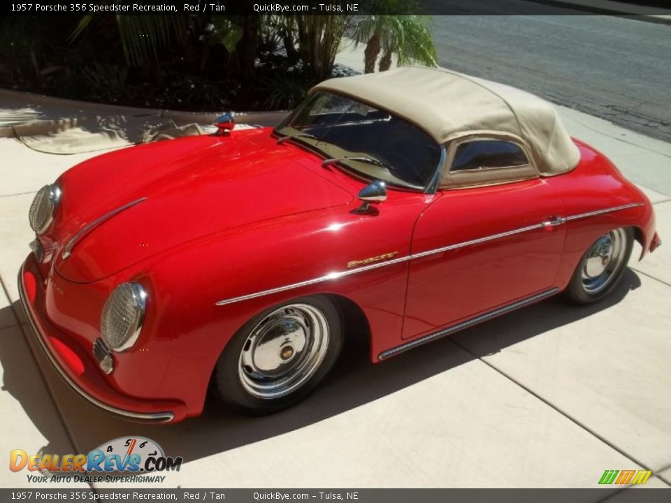 1957 Porsche 356 Speedster Recreation Red / Tan Photo #3