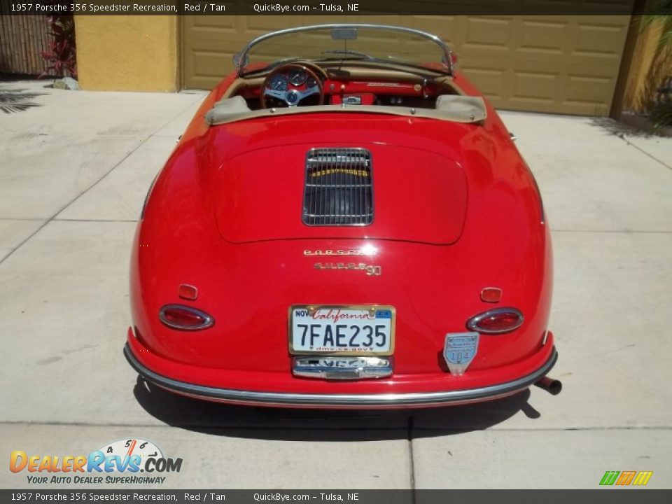 1957 Porsche 356 Speedster Recreation Red / Tan Photo #6