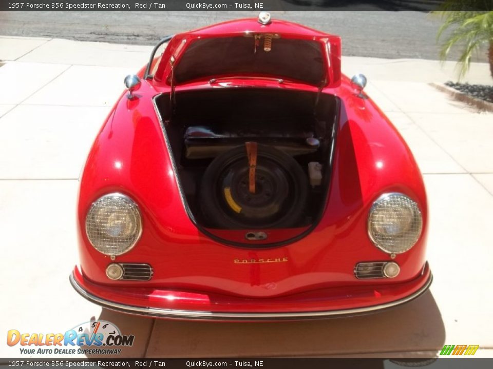 1957 Porsche 356 Speedster Recreation Red / Tan Photo #18