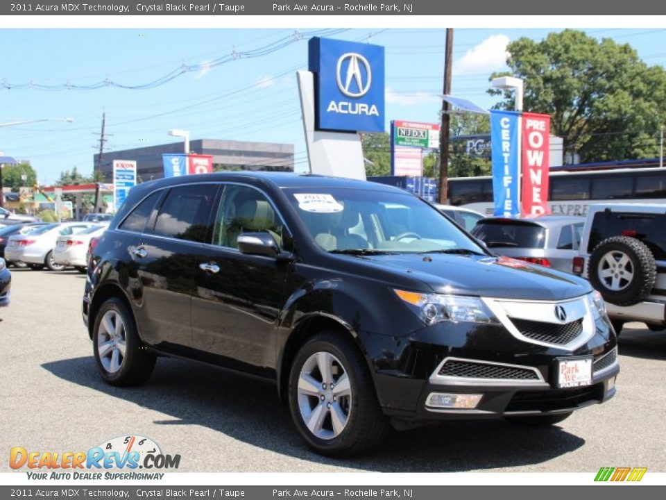 2011 Acura MDX Technology Crystal Black Pearl / Taupe Photo #1