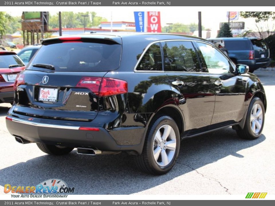 2011 Acura MDX Technology Crystal Black Pearl / Taupe Photo #3