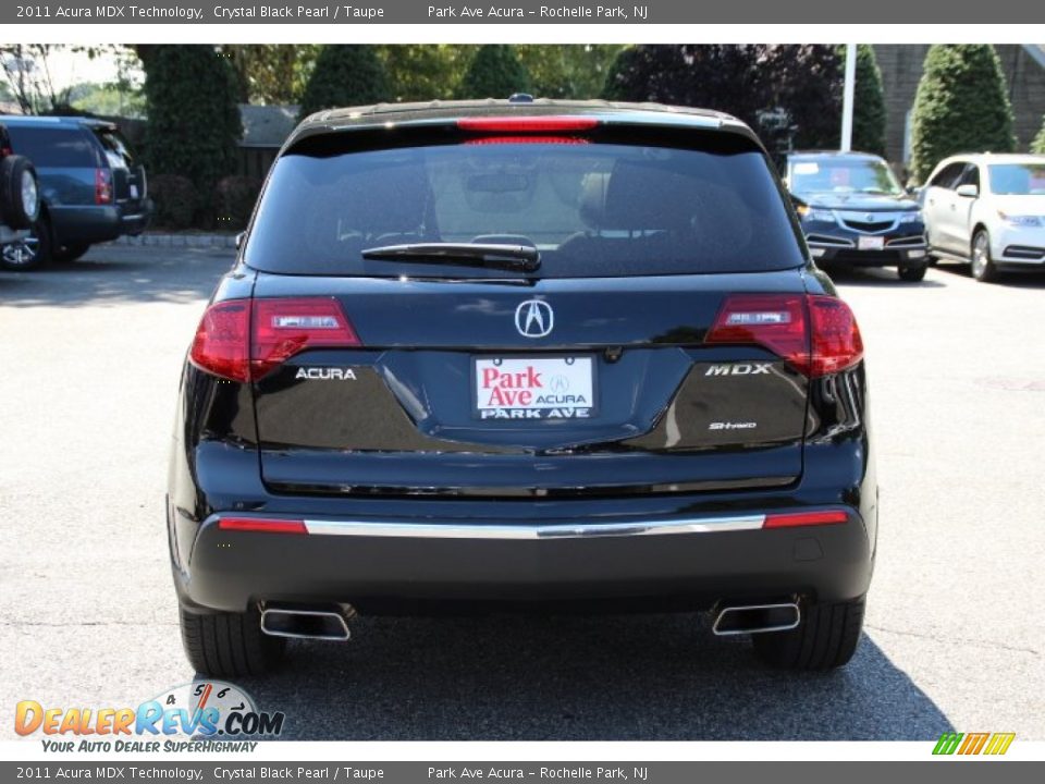 2011 Acura MDX Technology Crystal Black Pearl / Taupe Photo #4