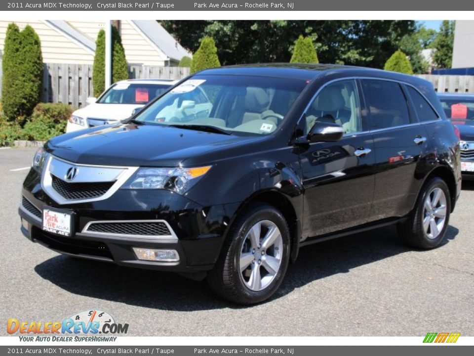 2011 Acura MDX Technology Crystal Black Pearl / Taupe Photo #7