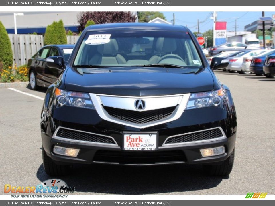 2011 Acura MDX Technology Crystal Black Pearl / Taupe Photo #8